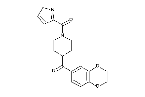 Image of [4-(2,3-dihydro-1,4-benzodioxine-6-carbonyl)piperidino]-(2H-pyrrol-5-yl)methanone