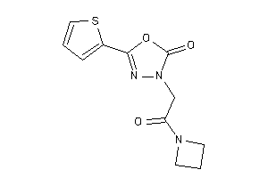 3-[2-(azetidin-1-yl)-2-keto-ethyl]-5-(2-thienyl)-1,3,4-oxadiazol-2-one