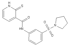 N-(3-pyrrolidinosulfonylphenyl)-2-thioxo-1H-pyridine-3-carboxamide