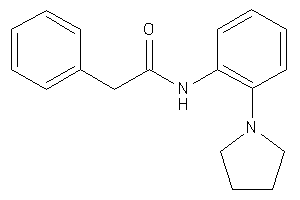 2-phenyl-N-(2-pyrrolidinophenyl)acetamide