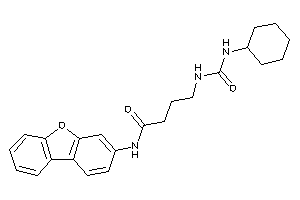 4-(cyclohexylcarbamoylamino)-N-dibenzofuran-3-yl-butyramide