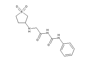 2-[(1,1-diketothiolan-3-yl)amino]-N-(phenylcarbamoyl)acetamide