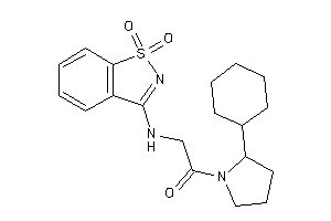 1-(2-cyclohexylpyrrolidino)-2-[(1,1-diketo-1,2-benzothiazol-3-yl)amino]ethanone