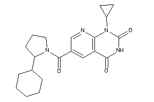 6-(2-cyclohexylpyrrolidine-1-carbonyl)-1-cyclopropyl-pyrido[2,3-d]pyrimidine-2,4-quinone