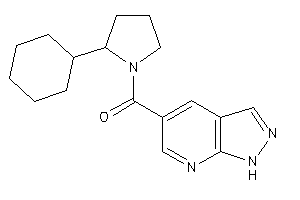 Image of (2-cyclohexylpyrrolidino)-(1H-pyrazolo[3,4-b]pyridin-5-yl)methanone