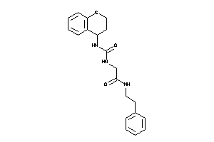 N-phenethyl-2-(thiochroman-4-ylcarbamoylamino)acetamide