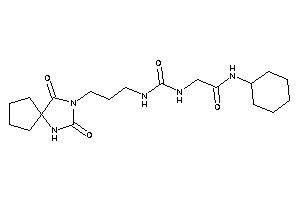 N-cyclohexyl-2-[3-(2,4-diketo-1,3-diazaspiro[4.4]nonan-3-yl)propylcarbamoylamino]acetamide