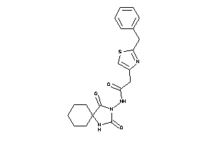 2-(2-benzylthiazol-4-yl)-N-(2,4-diketo-1,3-diazaspiro[4.5]decan-3-yl)acetamide