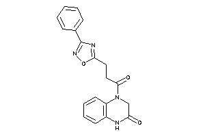 4-[3-(3-phenyl-1,2,4-oxadiazol-5-yl)propanoyl]-1,3-dihydroquinoxalin-2-one