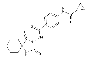 4-(cyclopropanecarbonylamino)-N-(2,4-diketo-1,3-diazaspiro[4.5]decan-3-yl)benzamide