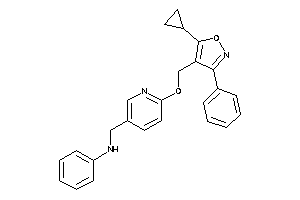 Image of [6-[(5-cyclopropyl-3-phenyl-isoxazol-4-yl)methoxy]-3-pyridyl]methyl-phenyl-amine
