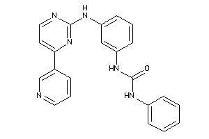 1-phenyl-3-[3-[[4-(3-pyridyl)pyrimidin-2-yl]amino]phenyl]urea