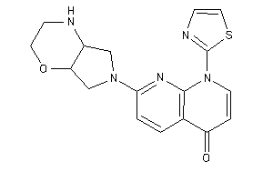 Image of 7-(3,4,4a,5,7,7a-hexahydro-2H-pyrrolo[3,4-b][1,4]oxazin-6-yl)-1-thiazol-2-yl-1,8-naphthyridin-4-one
