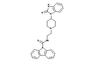 N-[2-[4-(2-keto-3H-benzimidazol-1-yl)piperidino]ethyl]carbazole-9-carboxamide