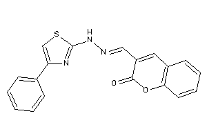3-[[(4-phenylthiazol-2-yl)hydrazono]methyl]coumarin
