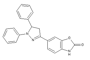 6-(1,5-diphenyl-2-pyrazolin-3-yl)-3H-1,3-benzoxazol-2-one