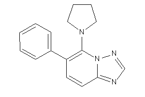 6-phenyl-5-pyrrolidino-[1,2,4]triazolo[1,5-a]pyridine