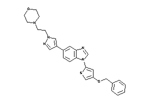 Image of 4-[2-[4-[1-(4-benzoxy-2-thienyl)benzimidazol-5-yl]pyrazol-1-yl]ethyl]morpholine
