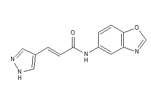 N-(1,3-benzoxazol-5-yl)-3-(1H-pyrazol-4-yl)acrylamide