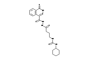 1-cyclohexyl-3-[4-keto-4-[N'-(4-keto-3H-phthalazine-1-carbonyl)hydrazino]butyl]urea