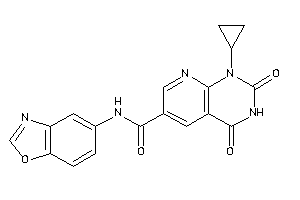 N-(1,3-benzoxazol-5-yl)-1-cyclopropyl-2,4-diketo-pyrido[2,3-d]pyrimidine-6-carboxamide