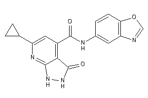 N-(1,3-benzoxazol-5-yl)-6-cyclopropyl-3-keto-1,2-dihydropyrazolo[3,4-b]pyridine-4-carboxamide