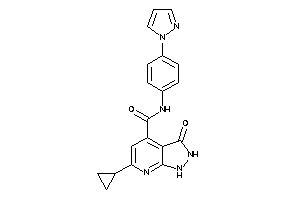 6-cyclopropyl-3-keto-N-(4-pyrazol-1-ylphenyl)-1,2-dihydropyrazolo[3,4-b]pyridine-4-carboxamide