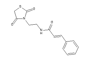 N-[2-(2,4-diketothiazolidin-3-yl)ethyl]-3-phenyl-acrylamide