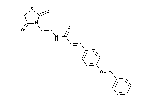 3-(4-benzoxyphenyl)-N-[2-(2,4-diketothiazolidin-3-yl)ethyl]acrylamide