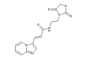 N-[2-(2,4-diketothiazolidin-3-yl)ethyl]-3-imidazo[1,2-a]pyridin-3-yl-acrylamide