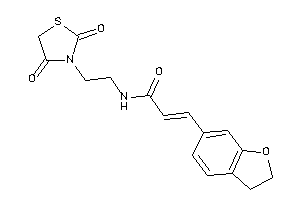 3-coumaran-6-yl-N-[2-(2,4-diketothiazolidin-3-yl)ethyl]acrylamide