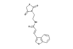 3-(benzofuran-3-yl)-N-[2-(2,4-diketothiazolidin-3-yl)ethyl]acrylamide
