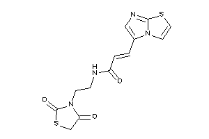 N-[2-(2,4-diketothiazolidin-3-yl)ethyl]-3-imidazo[2,1-b]thiazol-5-yl-acrylamide