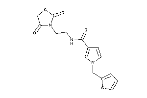 N-[2-(2,4-diketothiazolidin-3-yl)ethyl]-1-(2-thenyl)pyrrole-3-carboxamide