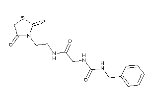 2-(benzylcarbamoylamino)-N-[2-(2,4-diketothiazolidin-3-yl)ethyl]acetamide