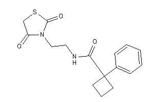 N-[2-(2,4-diketothiazolidin-3-yl)ethyl]-1-phenyl-cyclobutanecarboxamide