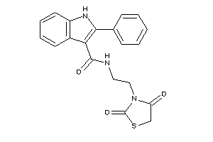 N-[2-(2,4-diketothiazolidin-3-yl)ethyl]-2-phenyl-1H-indole-3-carboxamide