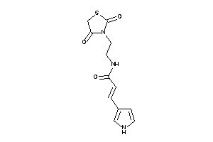 Image of N-[2-(2,4-diketothiazolidin-3-yl)ethyl]-3-(1H-pyrrol-3-yl)acrylamide