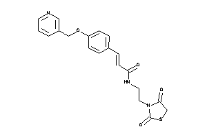 N-[2-(2,4-diketothiazolidin-3-yl)ethyl]-3-[4-(3-pyridylmethoxy)phenyl]acrylamide