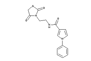 N-[2-(2,4-diketothiazolidin-3-yl)ethyl]-1-phenyl-pyrrole-3-carboxamide