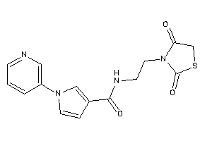 N-[2-(2,4-diketothiazolidin-3-yl)ethyl]-1-(3-pyridyl)pyrrole-3-carboxamide