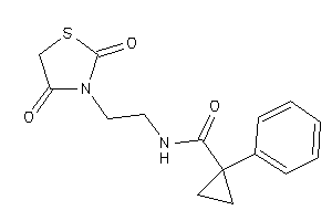 N-[2-(2,4-diketothiazolidin-3-yl)ethyl]-1-phenyl-cyclopropanecarboxamide