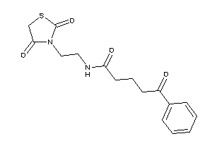 N-[2-(2,4-diketothiazolidin-3-yl)ethyl]-5-keto-5-phenyl-valeramide