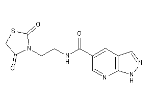 N-[2-(2,4-diketothiazolidin-3-yl)ethyl]-1H-pyrazolo[3,4-b]pyridine-5-carboxamide