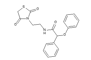 N-[2-(2,4-diketothiazolidin-3-yl)ethyl]-2-phenoxy-2-phenyl-acetamide