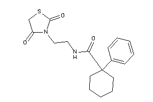 N-[2-(2,4-diketothiazolidin-3-yl)ethyl]-1-phenyl-cyclohexanecarboxamide