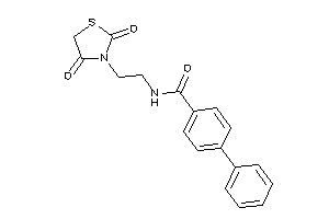 N-[2-(2,4-diketothiazolidin-3-yl)ethyl]-4-phenyl-benzamide