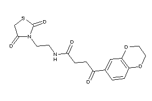 4-(2,3-dihydro-1,4-benzodioxin-6-yl)-N-[2-(2,4-diketothiazolidin-3-yl)ethyl]-4-keto-butyramide