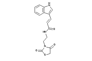 N-[2-(2,4-diketothiazolidin-3-yl)ethyl]-3-(1H-indol-3-yl)acrylamide