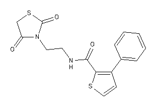 N-[2-(2,4-diketothiazolidin-3-yl)ethyl]-3-phenyl-thiophene-2-carboxamide